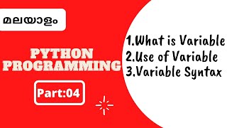 Part 4| Python Malayalam Tutorial For Beginners |Python Coding Challenge|Aamil world