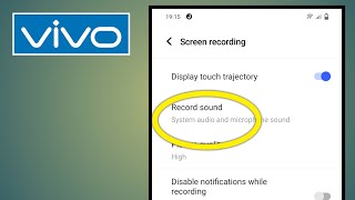 Vivo Screen Recording With Audio | Screen Recording With Sound | Screen Record With Sound