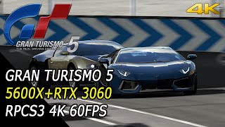 GRAN TURISMO 5 - Lamborghini Aventador/Rome Circuit - R5 5600X + RTX 3060 12GB/4K 60FPS/RPCS3