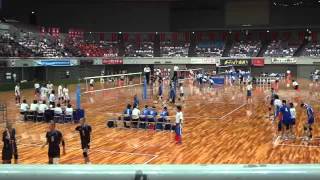 20110820 全中バレー準決勝　駿台学園ｖｓ高川学園