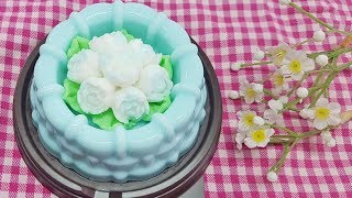 วุ้นแฟนซี I สอนทำวุ้นตะกร้า ดอกมะลิ Iไอเดียวันแม่ 2019 - Jasmine In Basket Jelly