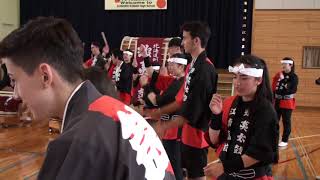 July 13, 2018:  Asahi Blades / JCIH visit Konan Highschool Taiko Team