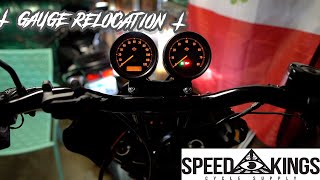 SPEED KINGS / DUAL GAUGE RELOCATION / INSTALL ⚡️DYNA FXDLS ⚡️