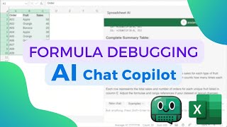 Formula Debugging with AI Chat Copilot