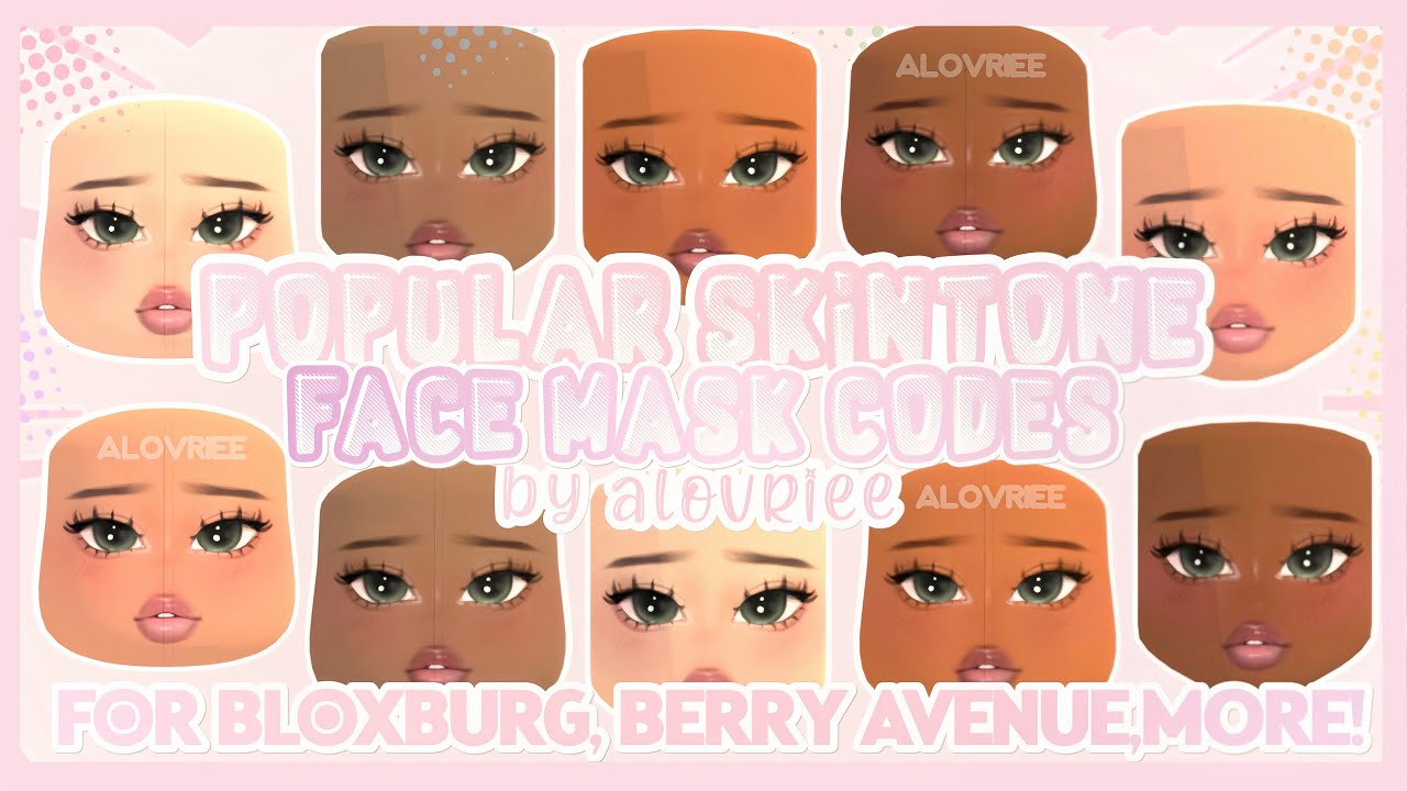 Popular BERRY AVENUE SKINTONE FACE CODES PT.2! #roblox #bloxburg # ...