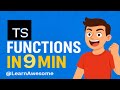 Learn TypeScript Functions FAST – Parameters, Return Types & Overloading Explained