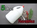 5 Ideas FÁCILES y RÁPIDAS para NAVIDAD 2022 con Reciclaje