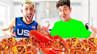 Eating 100,000 Calories in a Day - Seafood Boil Mukbang ft. FaZe Rug