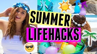 SUMMER LIFE HACKS + DIYS for the Beach! 2016!