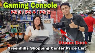 Gaming Console PS 3 / PS 4 / PS 5 / Steam Deck  / Nintendo Switch  / Price list