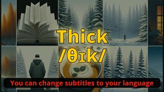 Thick meaning with 5 examples