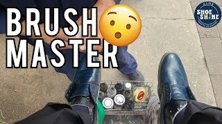 S5E166 The Brush Master Shoe Shiner #ASMR #shoeshine #faustoarizmendi