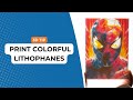 How to print multicolour lithophanes using AzureFilm CMYK pack