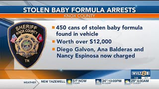 Three arrested in string of baby formula robberies, Knox County Sheriff’s Office says