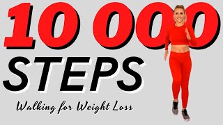 🔥10 000 STEPS WORKOUT🔥STEADY STATE WALKING for Calorie Burn and Weight Loss🔥Moderate Pace Cardio🔥