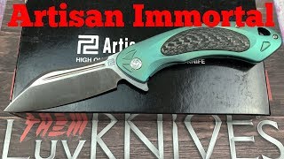 Artisan Cutlery Immortal Titanium framelock flipper Knife