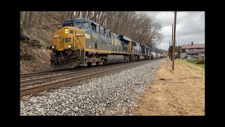 Lots of great action on the CSX Keystone sub \u0026 chasing a BNSF grain train!