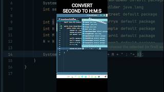 Java Program to Convert Seconds into Hours Minutes Seconds | Java Tutorial#java#second #hms #coding