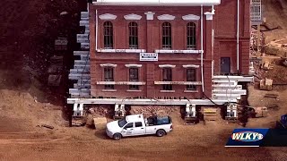 Nearly 150 year old Kentucky courthouse being moved as part of expansion project