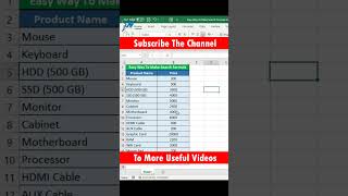 Make Search Formula Using Create From Selection 😮 #shorts