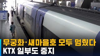 [뉴스특보] 폭우에 무궁화·새마을호 모두 멈췄다…KTX 일부도 중지 / SBS