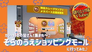 神田カレーグランプリ案内所とメタバース応援投票所に行ってみよう！『そらのうえショッピングモール』に行ってみた♪