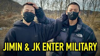 Jimin & Jungkook begin Military Service Enlistment, JHOPE & SUGA say goodbye | BTS 방탄소년단 2023