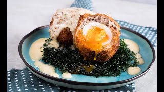 หมูทอดห่อไข่ซอสมะนาว Sassy Scotch Egg : พลพรรคนักปรุง