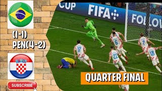 Brazil vs Croatia 1-1 [PEN 2-4] Extended Goals and Highlights (09/12/2022)||QATAR FIFA World Cup||
