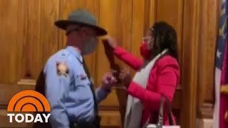 Georgia State Lawmaker Arrested While Protesting Voter Restriction | TODAY