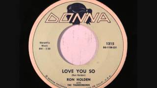 Ron Holden -   Love You So