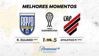 RAYO ZULIANO 1 x 5 ATHLETICO PARANAENSE - CONMEBOL SUDAMERICANA 2024 | Paramount Plus Brasil