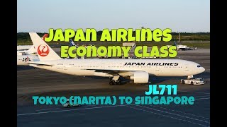 Japan Airlines Economy Class Experience: JL711 Tokyo (Narita) to Singapore