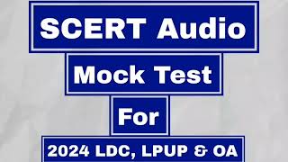 SCERT Basic Science Mock Test For 2024 LDC ,LPUP \u0026 OA .part-25