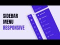 Responsive Sidebar Menu Using HTML CSS And JAVASCRIPT | Dashboard Sidebar Menu