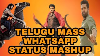 Telugu Mass Whatsapp Status #Prabhas #JrNTR #Ramcharan #Rana #Balakrishna Mashup Video Ms Creations