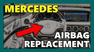 HOW TO REMOVE/INSTALL STEERING WHEEL (DRIVER) AIRBAG FOR MERCEDES BENZ W222