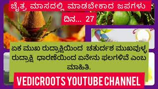 27.Chaitra maasa Japas ll ಚೈತ್ರ ಮಾಸದ 30 ದಿನಗಳಿಗೆ 30 ಜಪಗಳು