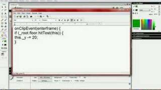 Flash tutorial#2 Creating a simple hitTest and fake gravity