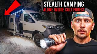 DANGEROUS STEALTH VAN CAMPING INSIDE A CULT FOREST **STALKED BY CULT**