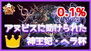 【パズドラ】神王妃・ヘラ杯　ランキングダンジョン　アヌビスに助けられた…