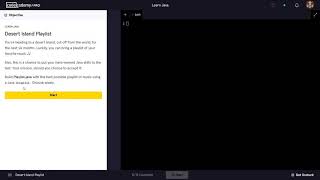 Learn Java - 5.4 Java ArrayLists Project Codecademy Walkthrough