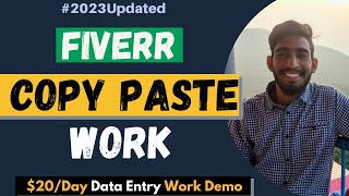 Earn $20 With Simple \u0026 Easy Fiverr Copy Paste Job | Fiverr How to Make Money