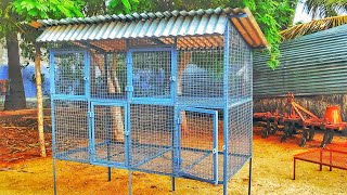 How to make hen cage | கோழி கூண்டு | making chicken cage at RS : 14,000#hencage#cage#lowcost