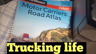 How to use a Truckers road atlas? NEW TRUCK DRIVERS 🚚 OTR trucking life