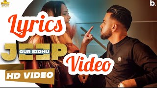 Gur Sidhu New Song | Jeep Latest Song By Gur sidhu Lyrics Video Presented By Amrit 🔥🔥