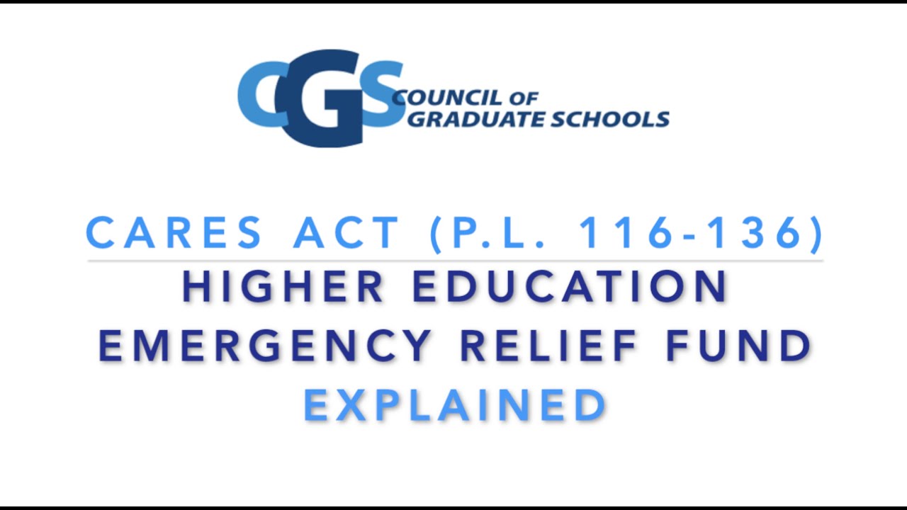 Higher Education Emergency Relief Fund: Explained - YouTube