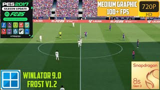 Pes 2017 Yosfx Patch EAFC 25 Edition V.1 + Sider on Android (Winlator 9.0) : Medium Graphic Gameplay