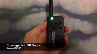 Radio Coverage Test: Kenwood PKT-23K (Inside Building)