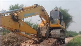 komatsu pc200 #รับเหมาถมที่ปรับที่